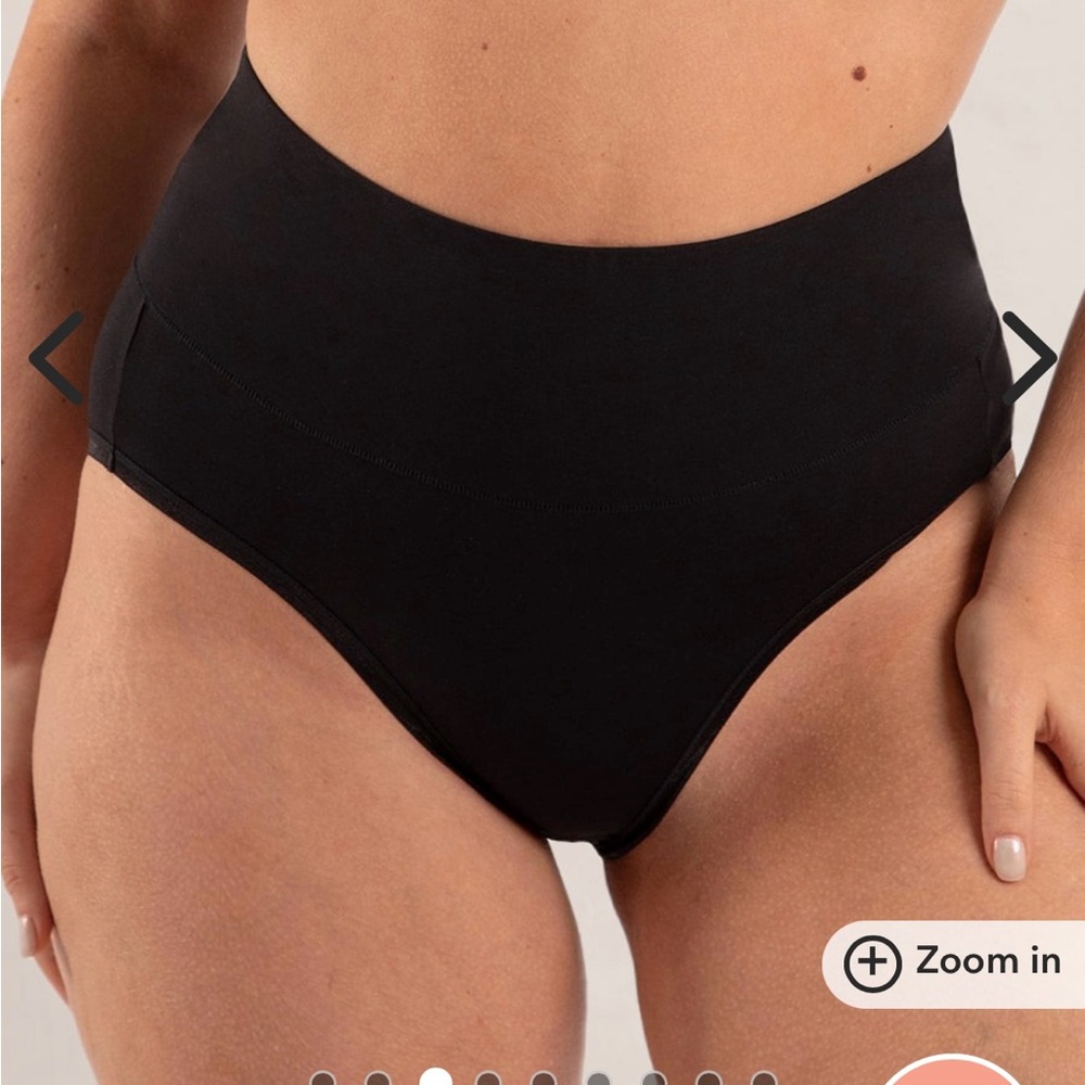 BRAND NEW/NEVER WORN Truekind Black Cotton Smoothing Panty